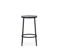 Normann Copenhagen Circa Sgabello Bar H65 Nero/Rovere Nero