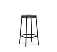 Normann Copenhagen Circa Sgabello Bar H65 Rivestito in Pelle Nero/Pelle Nera 41599
