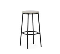 Normann Copenhagen Circa Sgabello Bar H75 Imbottito Nero/MLF20 Sabbia