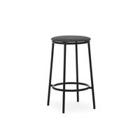 Normann Copenhagen Circa Sgabello da Bar H65 Imbottito Nero/MLF16 Nero