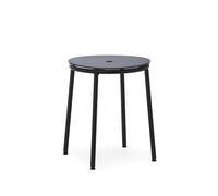 Normann Copenhagen Circa Sgabello Nero/Alluminio Nero