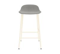 Normann Copenhagen Form Sgabello da Bar 65 cm Imbottito Gruppo 2 Crema/ Acciaio