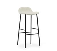 Normann Copenhagen Form Sgabello da Bar 75 cm Acciaio Nero /Linea Principale Lino MLF20