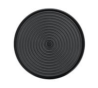 Normcore Base di ricambio per manomissione da 58,5 mm, motivo ondulato con rivestimento in titanio PVD, adatto per manomissioni Normcore a molla, supporto aggiuntivo in silicone per manomissione