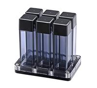 Normcore Contenitore monodose per chicchi di caffè, 6 pezzi, con supporto e tramoggia, set di contenitori per chicchi di caffè espresso, valvola di scarico unidirezionale, in attesa di brevetto,