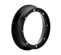 Normcore Imbuto dosatore magnetico da 51 mm, anello dosatore espresso, alluminio anodizzato da 18 mm con 8 magneti al neodimio compatibile con portafiltro Delonghi Decica da 51 mm, nero