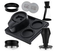 Normcore Kit compatto da barista 7 in 1 da 53,3 mm: manomissione caffè, strumento distributore, WDT con supporto, imbuto di dosaggio, schermo a disco, tappetino di tamponamento, supporto portafiltro,