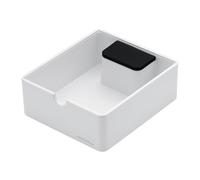 Normcore Knock Box Compact Knock Box, scatola in metallo per caffè espresso, resistente, in alluminio anodizzato, accessori per caffè espresso, colore bianco