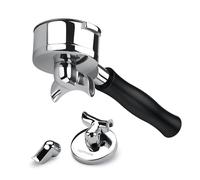 Normcore Portafilter 3 in 1 da 58 mm con beccuccio doppio/singolo senza fondo, con cestello da 22 g, adatto per E61, Flair 58, ECM, Rocket, Sanremo, Synesso, Slayer, VBM, con manico in alluminio