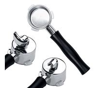 Normcore Portafiltro 3-in-1 senza fondo/doppio/singolo con cestello da 18 g, adatto a macchine Breville Sage da 54 mm, manico in alluminio anodizzato