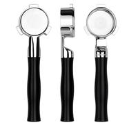 Normcore Portafiltro piatto senza fondo da 54 mm con cestello di estrazione integrato per macchine Breville Sage Solis Barista da 54 mm