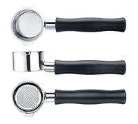 Normcore Portafiltro senza fondo da 51 mm, 2 orecchie, compatibile con Delonghi ECP3420/EC155/BCO430/EC260 con manico in alluminio anodizzato (cestino incluso) - cestello filtro portafiltro incluso