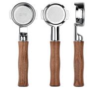 Normcore Portafiltro sottile nudo da 58 mm con cestello ad alta estrazione di precisione da 18 g, manico in noce americano originale, adatto a macchine La Marzocco da 58 mm