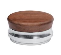 Normcore Pressino per caffè espresso da 58,5 mm, con base piatta, resistente in vero legno di noce americano, profondità regolabile, adatto a tutti i portafiltro da 58 mm