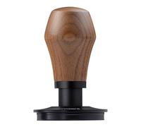 Normcore Pressino per caffè espresso V4, 53,3 mm, caricato a molla con rivestimento in titanio PVD, base piatta per portafiltri Breville Sage da 54 mm, manico in vero noce americano