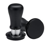 Normcore Pressino per caffè espresso V5, 53,3 mm, a molla con rivestimento in titanio, base piatta, regolazione della pressione, compatibile con portafiltro Breville Sage da 54 mm, nero