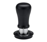 Normcore Pressino per caffè espresso V5, 53,3 mm, caricato a molla con rivestimento in titanio, base ondulata, compatibile con portafiltro Breville Sage da 54 mm, nero