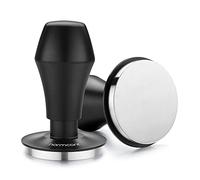 Normcore Pressino per caffè V4.1 da 58 mm con feedback a scatto, design autolivellante a molla, base piatta in acciaio inossidabile 304 per portafiltri da 58 mm, manico in alluminio anodizzato nero