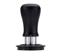 Normcore Pressino per caffè V5, 58 mm, pressino per caffè espresso a molla con base piatta con rivestimento in titanio, manico in alluminio anodizzato e supporto in silicone, nero