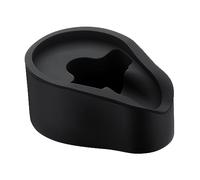 Normcore Supporto per portafiltro, stazione di pressatura per portafiltro, in acciaio inox 304, con supporto in silicone, per macchine da caffè espresso da 58 mm, nero