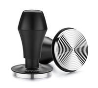 Normcore Tamper per caffè 53,3 mm - regolatore di pressione - Timbro barista con pressione di contatto da 15 lb / 30 lbs - manico in alluminio tappetino (Tamper-Base Ripple, diametro 53,3 mm)