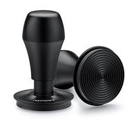 Normcore Tamper per caffè con base Ripple 58,5 mm - Rivestimento in titanio PVC - Timbro barista con pressione di contatto 15 lb /30 lbs - Manico in alluminio tappetino (diametro 58,5 mm)