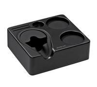Normcore Tappetino per Tamper in rovere nero, tappetino per tamponamento, in legno di quercia, 58 mm, 54 mm, per portafiltro, tamper e accessori barista