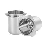 Normcore Tazza dosatrice per portafiltro da 53,3 mm, acciaio inossidabile 304, interno lucidato a specchio, compatibile con portafiltri Breville Sage da 54 mm, argento spazzolato