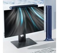 NORMIA RITA Ventola per computer a clip, senza pale, ventola di raffreddamento personale per ufficio, silenziosa ventola da scrivania USB, piccola ventola a torre per scrivania, adatta per monitor