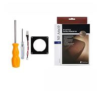 NORMICHIC Kit di montaggio per mini ventola con stampa 3D e mini ventola radiatore per NGC Gamecube, ventola host a bassa temperatura, radiatore senza spazzole con stampa 3D (kit nero)
