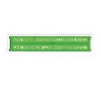 Arda Normografo Uni - lettere e cifre H 10 mm - verde