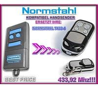NORMSTAHL T433 - 4 Compatibile trasmettitore di sostituzione della telecomando, 433.92 MHz Rolling Code Keyfob