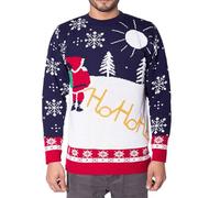 NOROZE, Maglione Natalizio Spiritoso Lavorato a Maglia, Unisex (X-Large, Ho Ho Santa)