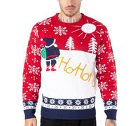 NOROZE Unisex Mens Ugly Naughty Knitted Christmas Jumper UK Size S-3XL