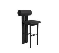 NORR11 Sgabello da Bar Hippo H65 Rovere Nero /Antracite 21003