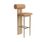 NORR11 Sgabello da Bar Hippo H75 Rovere naturale/Cammello 21004