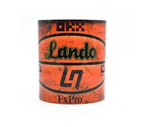 Norris #4 Miami Helmet Mug - Formula Racing - Caffè & Tea - Lando - Basketball Design - Heat - 1 - Art - MCL - One - Race Car - Idee regalo - Tazza - Memorablia - Collezionabile - Fan Merch - Unico