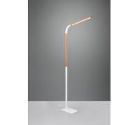 NORRIS PIANTANA LED 11W 1400lm, 3000K METALLO BIANCO E LEGNO FLESSIBILE CON REGOLAZIONE INTENSITA' H. 169,5CM