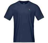 Norrona - T-shirt in cotone biologico - /29 Cotton Activity Embroidery T-Shirt M Indigo Night per Uomo in Cotone - Taglia L - Blu navy