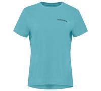 Norrona - T-shirt da trekking leggero e idrorepellente - Femund Tech T-Shirt W Aqua Haze per Donne in Poliestere Riciclato - Taglia M - Blu