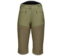 Norrona Fjora Flex 1 - pantaloni corti trekking - donna L Green/Dark Green woman Pfc-Free,Bluesign