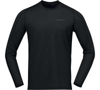 Norrona - Alto in lana merino - Falketind EqualiserUll Long Sleeve M Caviar Black per Uomo - Taglia S - Nero