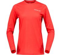 Norrona - Alto in lana merino - Falketind EqualiserUll Long Sleeve W Paprika Red per Donne - Taglia M - rosso