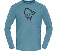Norrona - Alto in lana merino - Femund PureUll Long Sleeve M Trooper per Uomo - Taglia M - Blu