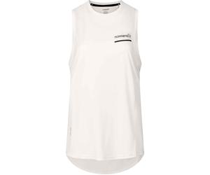 Norrona - Canotta da trail running - Senja Equaliser Tank Top W'S Snow White per Donne in Poliestere Riciclato - Taglia S - Bianco