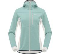 Norrona Falketind warm2 Octa Hood - felpa in pile -donna M Light Green/White woman Pfc-Free,Recycled Materials
