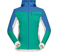 Norrona falketind warmwool2 - felpa in pile - donna XS Green/Blue/White woman Pontetorto Dryfast,Wool,Recycled Materials