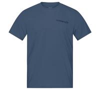 Norrona Femund Tech Ms - T-Shirt - uomo S Blue man Oeko-Tex 100,Recycled Polyester,Heiq Fresh