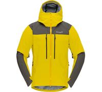 Norrona - Giacca da alpinismo in GORE-TEX PRO - Trollveggen Gore-Tex Pro Light Jacket M Antique Moss per Uomo - Taglia M - Giallo