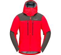 Norrona - Giacca da alpinismo in GORE-TEX PRO - Trollveggen Gore-Tex Pro Light Jacket M Flame Scarlet per Uomo - Taglia XL - rosso